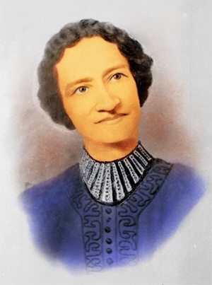 Drusilla Dunjee Houston bust image, colorized